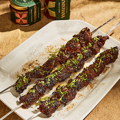 Tandoori Ribeye Steak Skewers – Gymkhana Fine Foods